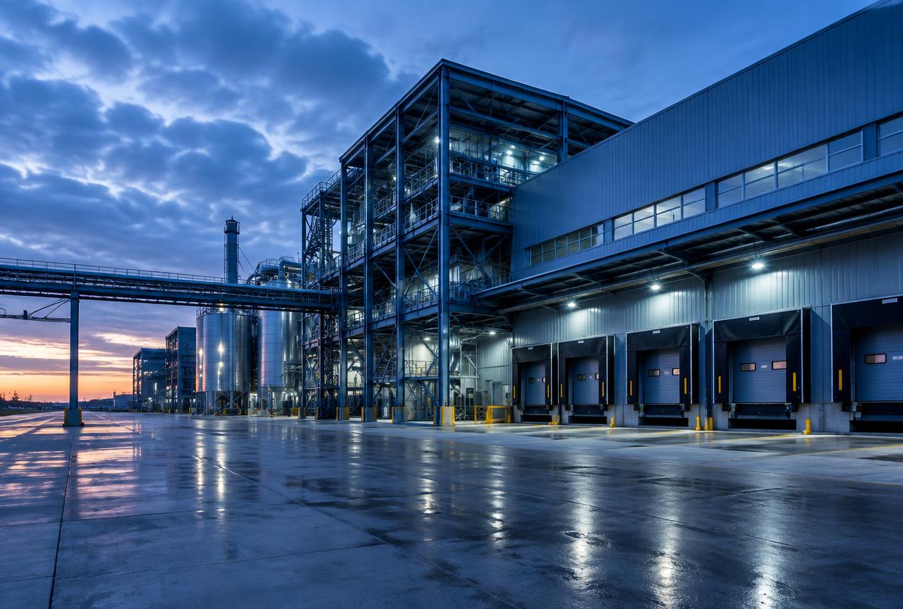 Industria — Fotografía ilustrativa de infraestructura del sector, no del proyecto